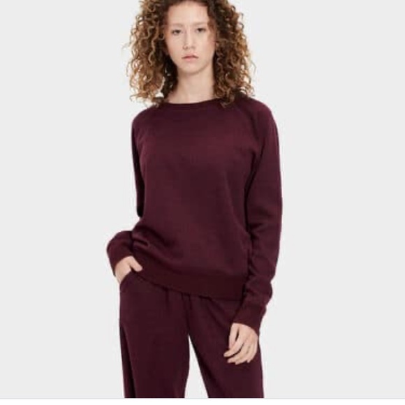 UGG Sweaters - Ugg elisha burgundy sweater large